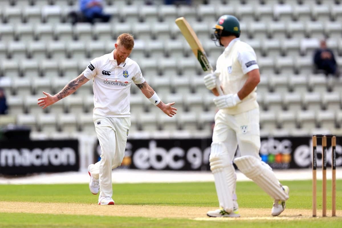 England skipper Ben Stokes strikes after just eight balls on return to County Championship action