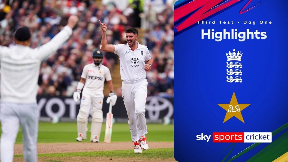 England vs Pakistan third Test | Day one highlights