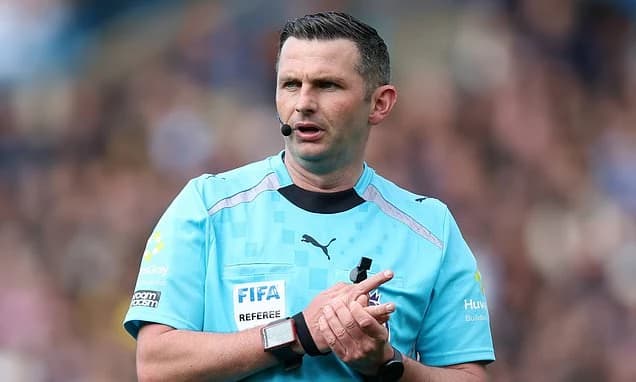 England's false World Cup start! Premier League referee Michael Oliver pulls out of match with injur