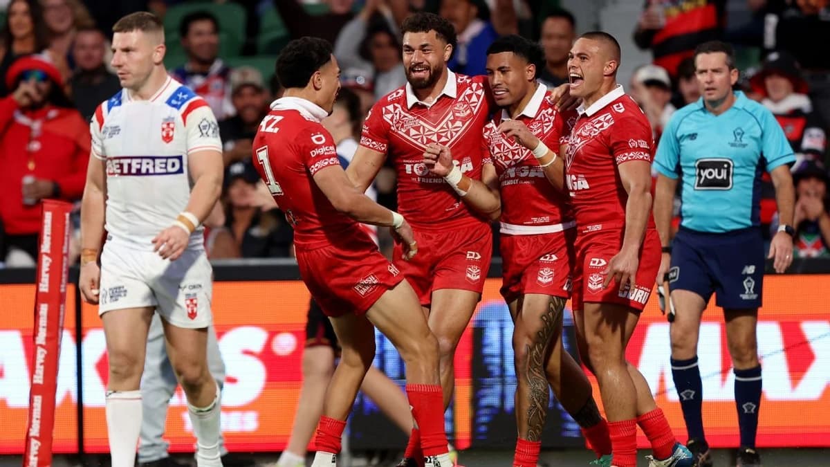 England's stunned by Tonga in Rugby League WCup opener