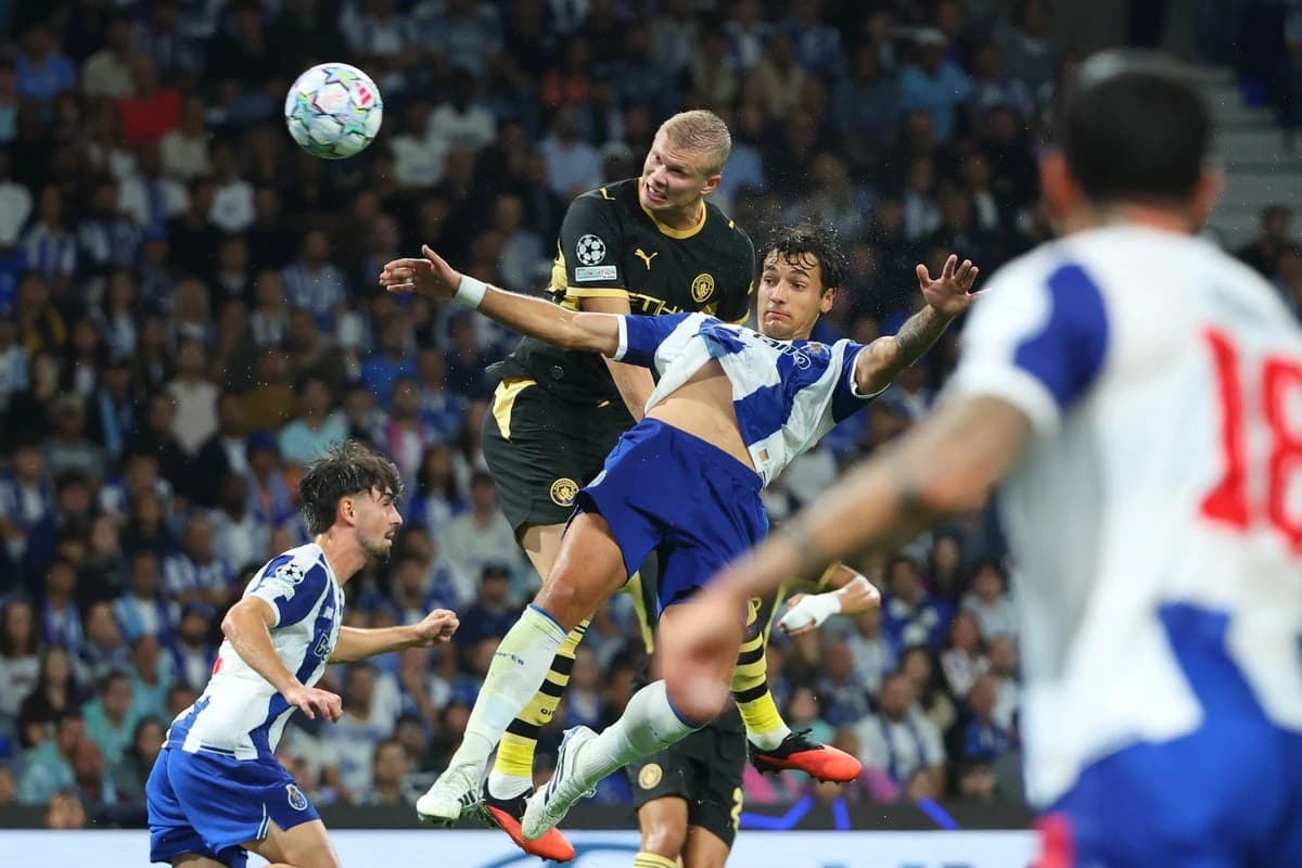 Erling Haaland strikes after half-time bust-up as Manchester City survive tricky trip to Porto