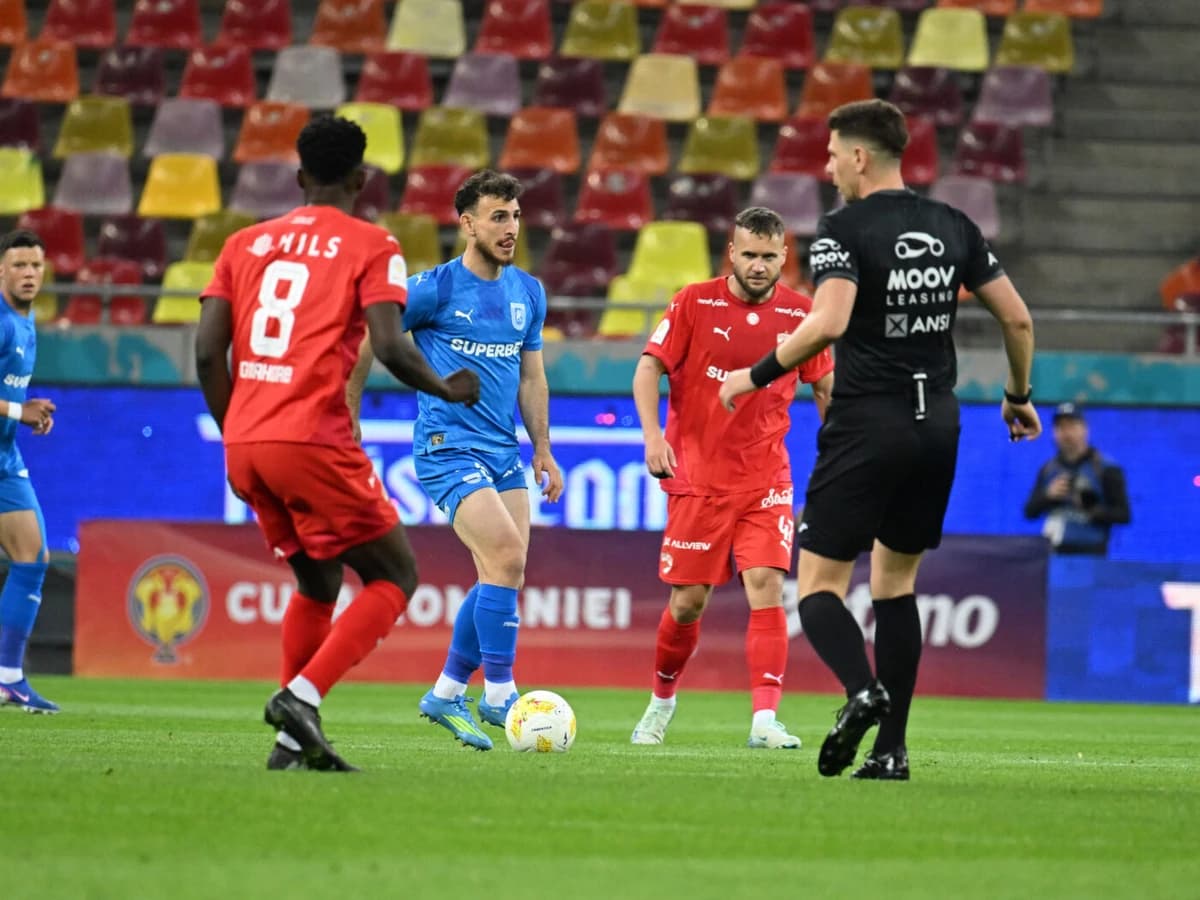 Eroii oltenilor, show după Dinamo – Universitatea Craiova: „Voia să mă scoată și i-am zis să mă lase