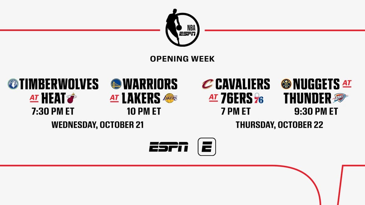 ESPN and ABC unveil American Express NBA Tip-Off and NBA Christmas Day presented by State Farm broad