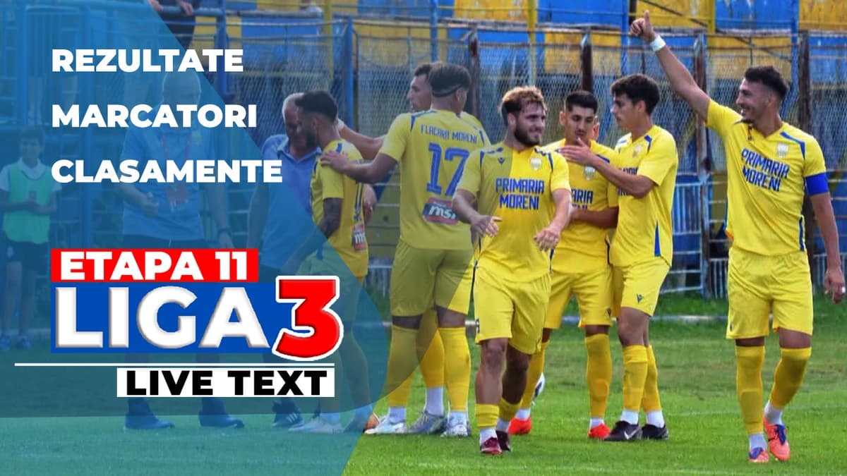 Etapa 11 din Liga 3 | Nouă echipă din Copou n-a câștigat nici la ultima clasată! Scor nebun între Di