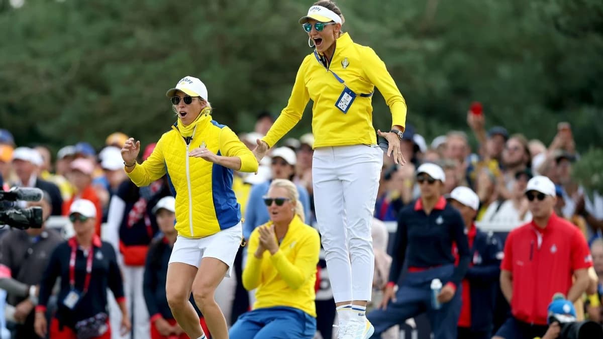 Europe builds 7-5 lead at Solheim Cup after Korda, Corpuz falter