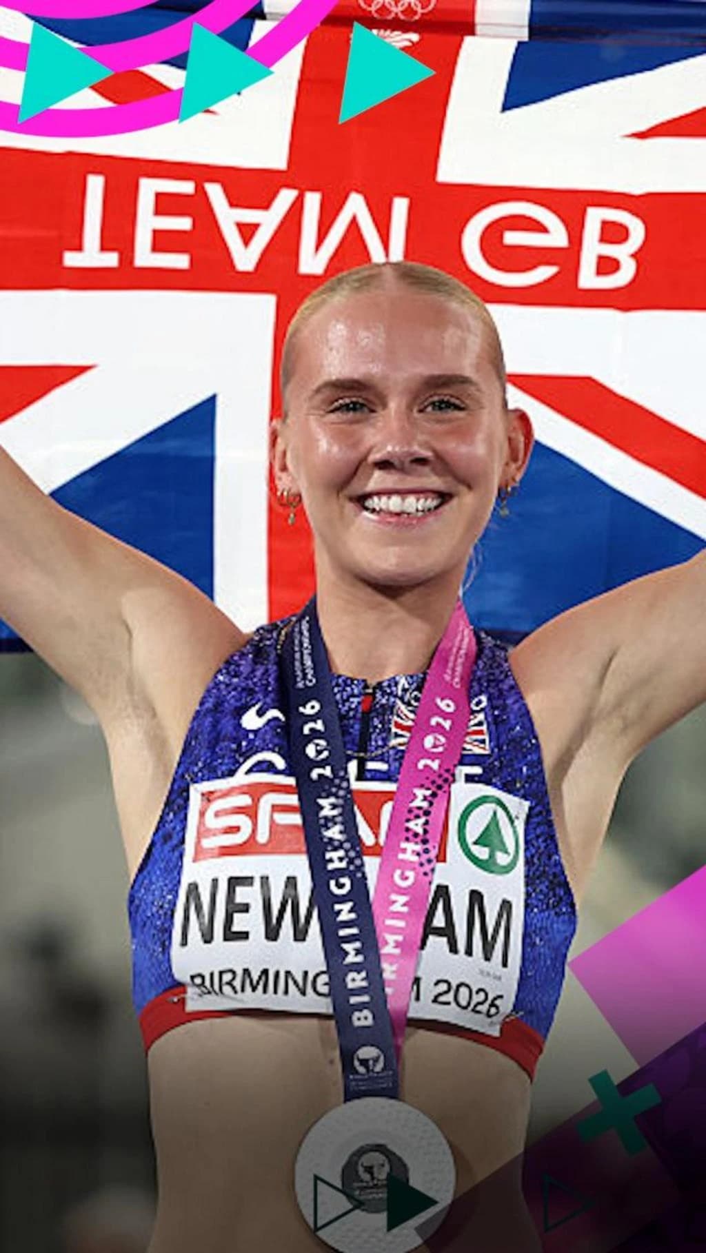 European Athletics Championship: Emily Newnham ends well to earn 400m hurdles silver