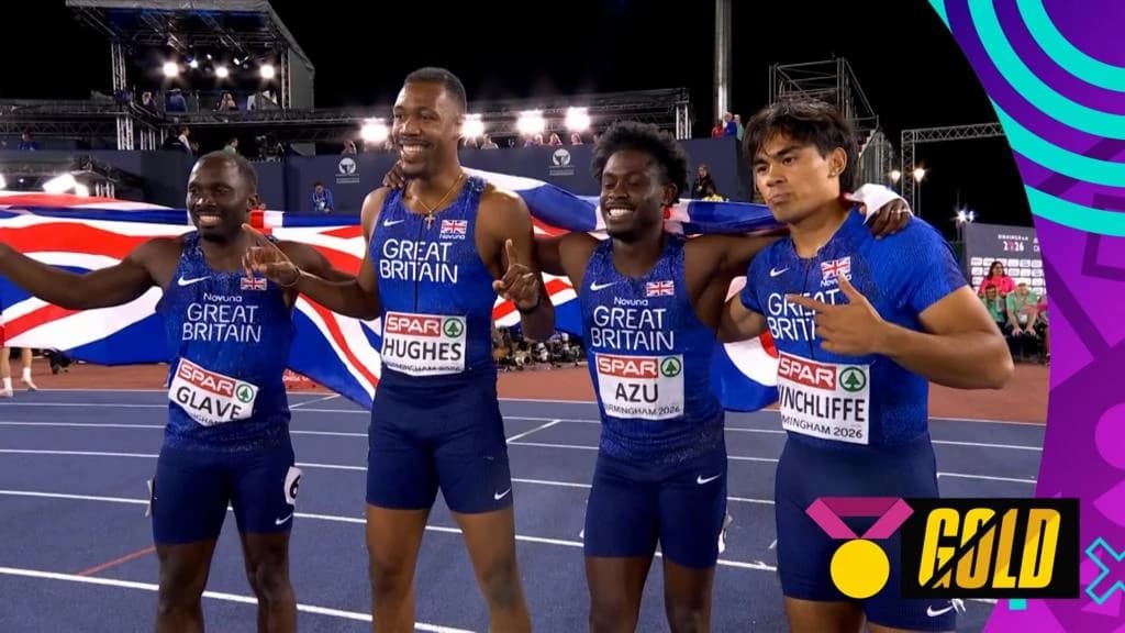 European Athletics Championship: Great Britain win 4x100m relay gold