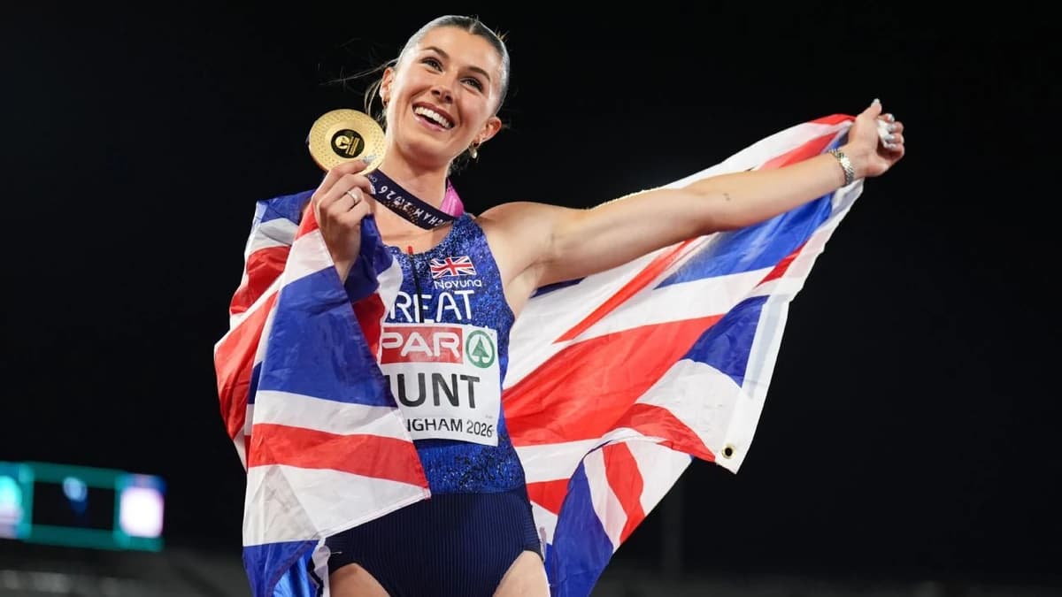 European Athletics Championship: Team GB's Amy Hunt surges to 100-metre gold