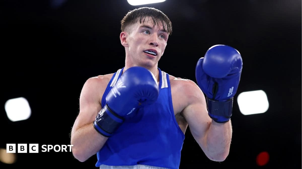 European Boxing Championships: Jude Gallagher beats Maksym Bocarov to claim last-16 spot