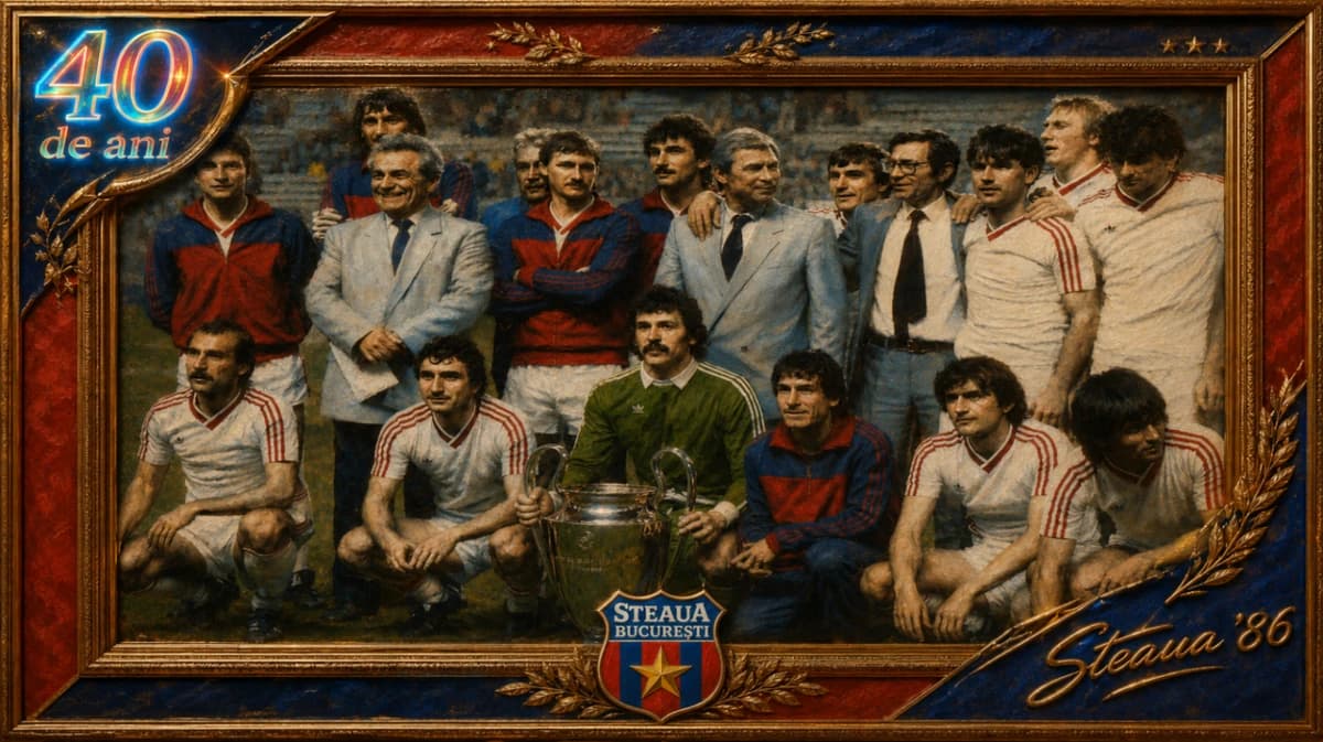 EVENIMENT STEAUA ’86, OPERĂ DE ARTĂ UNIVERSALĂ. 40 de ani de la câștigarea Cupei Campionilor Europen