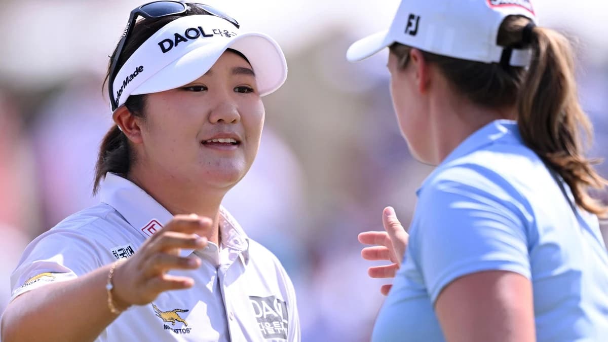 Evian Championship: Haeran Ryu shoots lowest-ever round in a major as Lottie Woad endures frustratin