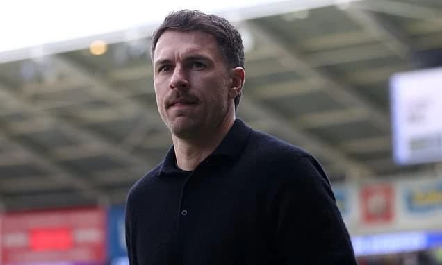 Ex-Arsenal midfielder Aaron Ramsey, 35, lands his first permanent manager's role at League One club
