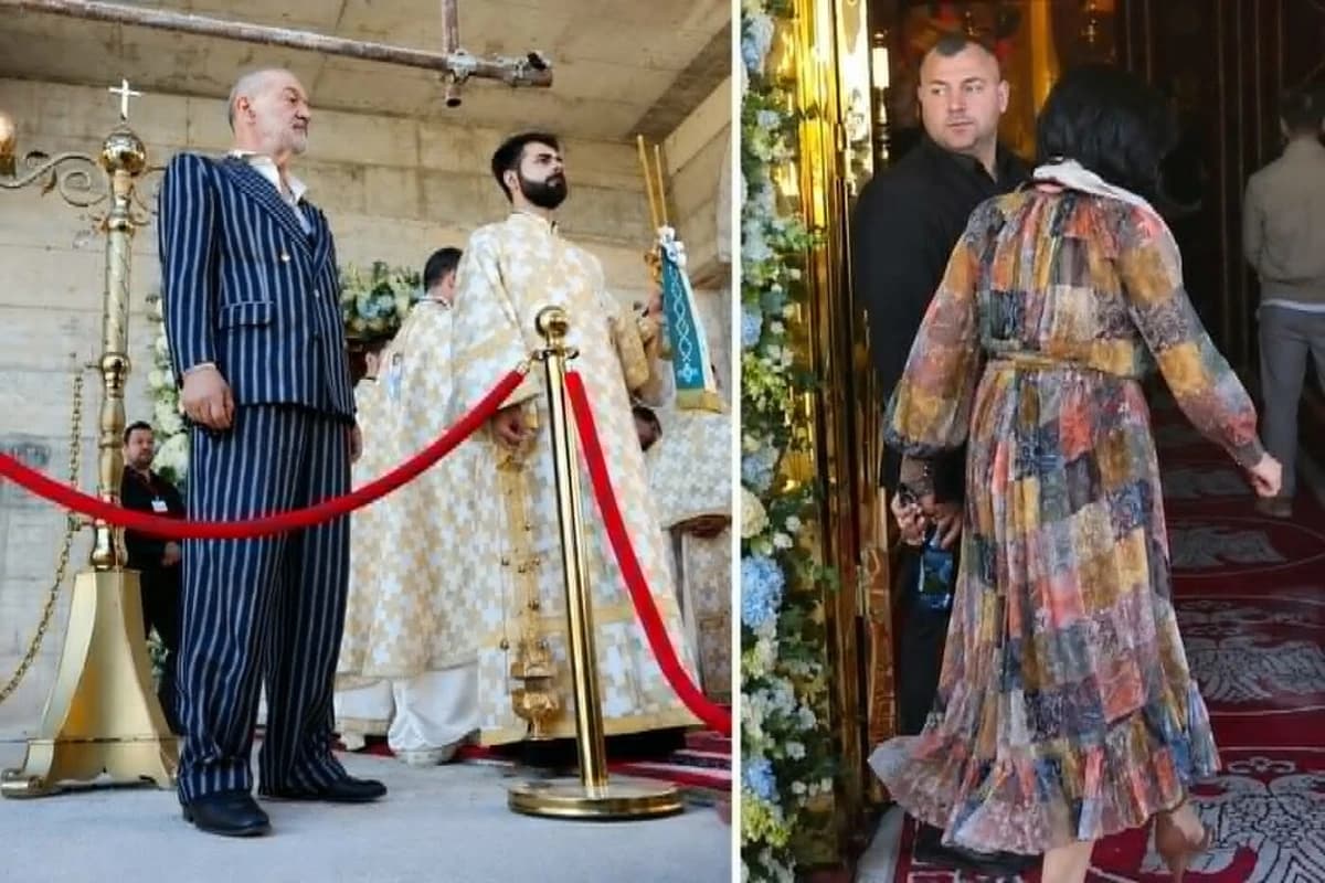 EXTRA Luminița Becali, soția lui Gigi Becali, apariție rară. A venit special pentru sfințirea biseri