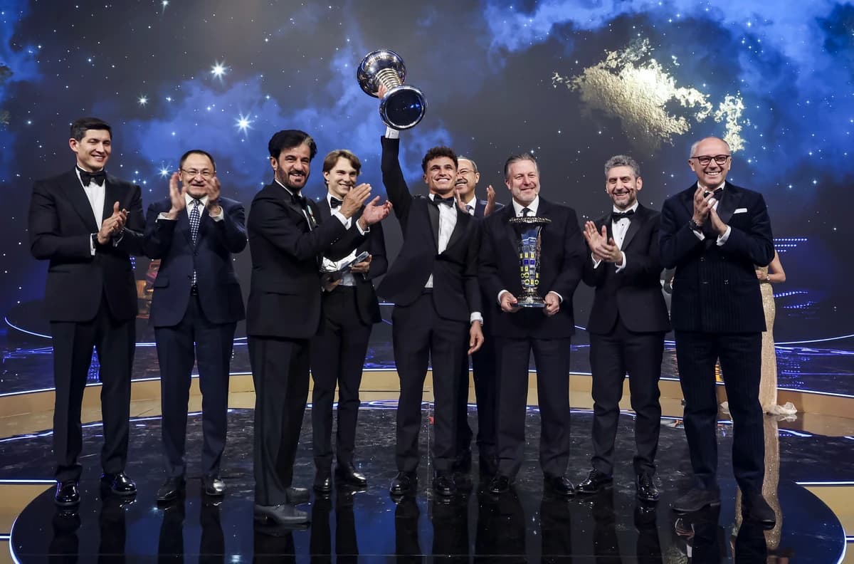 F1 President and CEO Stefano Domenicali congratulates McLaren ahead of the team’s 1000th Grand Prix