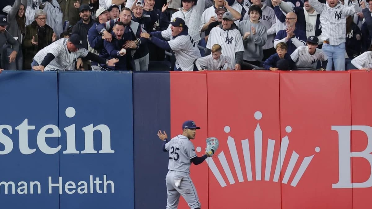 Fan called for interference in Bronx as Yankees lose out on tying, 2-run HR