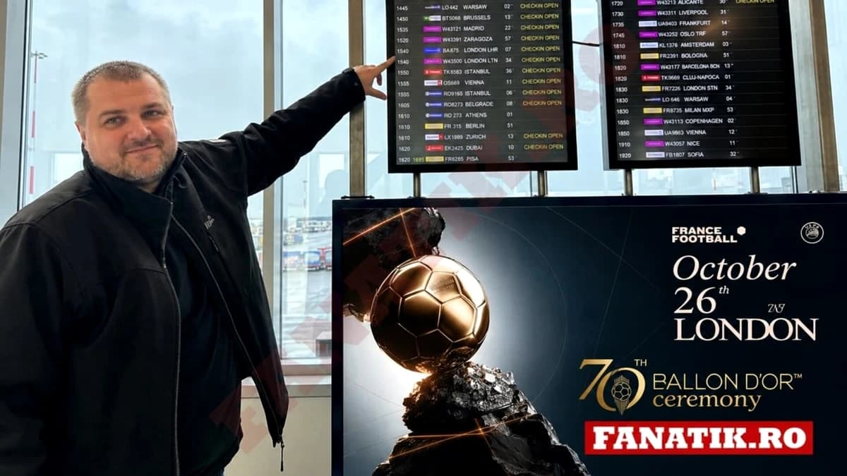 Fanatik, la Gala Balonului de Aur 2026! Emanuel Roșu, singurul jurnalist din România care votează. C