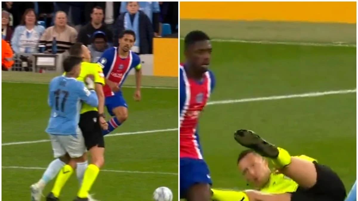 Faza serii în Champions League! Enzo Fernandez l-a pus la pământ pe arbitru. Nu a știut ce l-a lovit