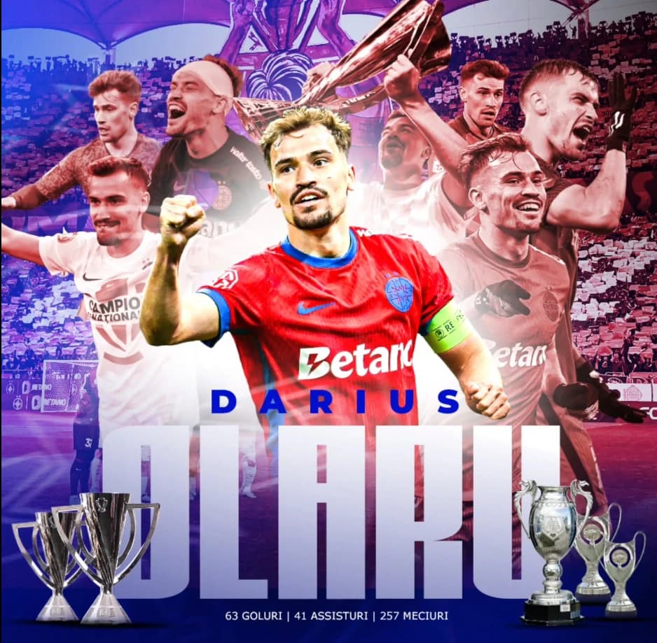 FCSB a anunțat plecarea lui Darius Olaru! A fost prezentat imediat de Union SG
