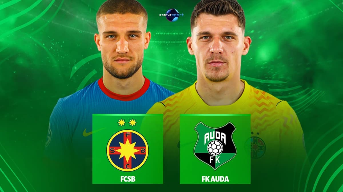 FCSB - Auda, 20:45, LIVE TEXT pe digisport.ro, în turul doi preliminar UEFA Conference League