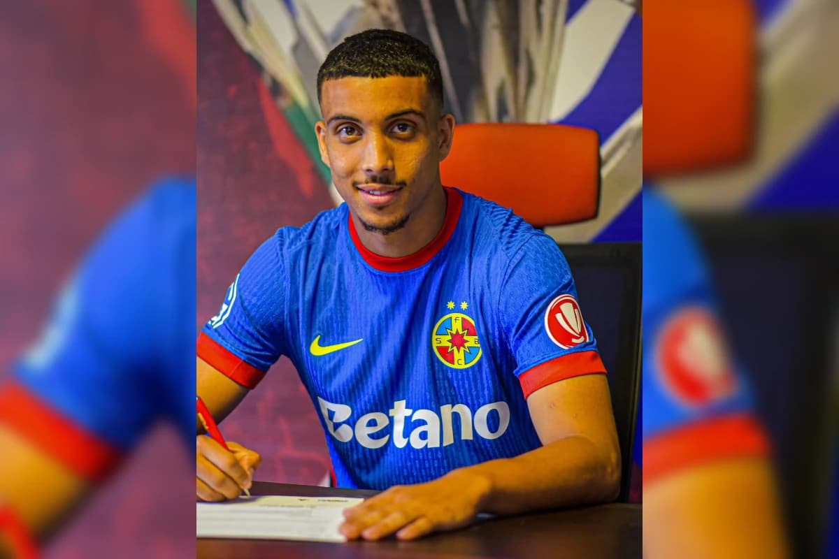 FCSB l-a prezentat pe Aymen Boutoutaou » Durata contractului, numărul de pe tricou și suma