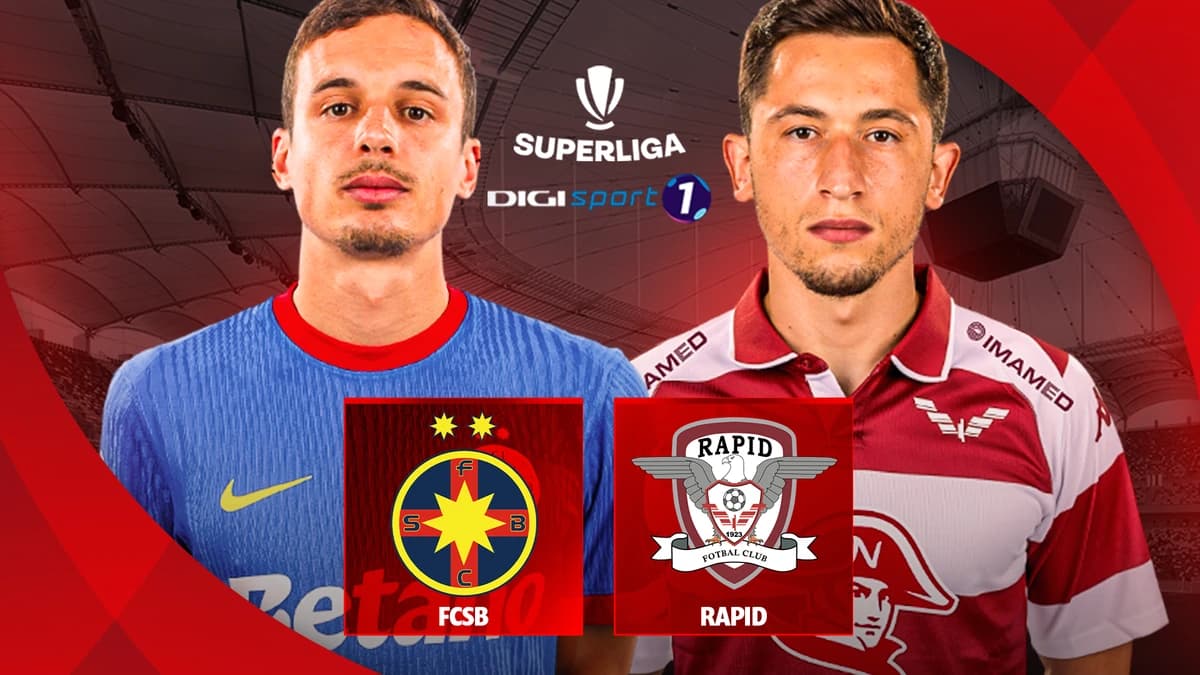 FCSB - Rapid 0-0, ACUM, în direct pe Digi Sport 1. A început derby-ul etapei cu numărul 13!