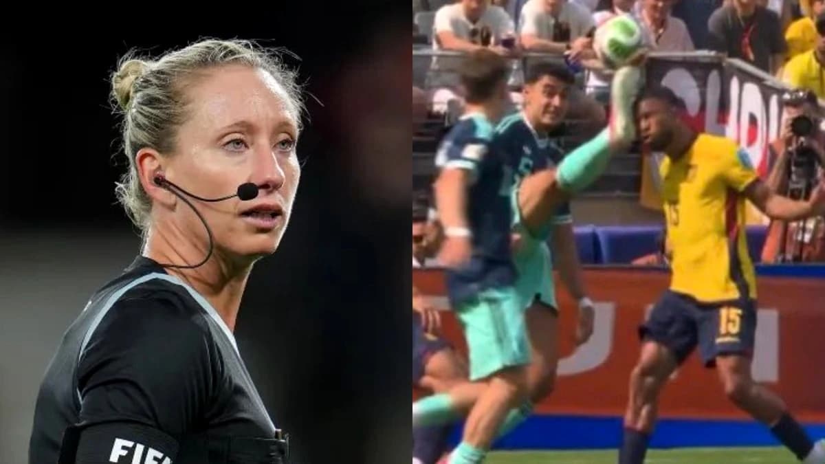 Femeia care a arbitrat Ecuador – Germania, ironizată după gafele comise: „Dezastru!”