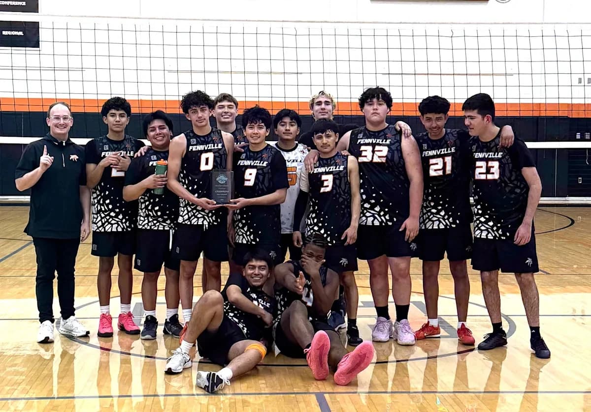 Fennville boys volleyball claims historic conference title in MHSAA first year
