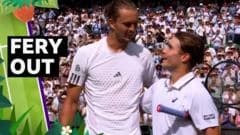 Fery beaten in straight sets as Zverev reaches Wimbledon final