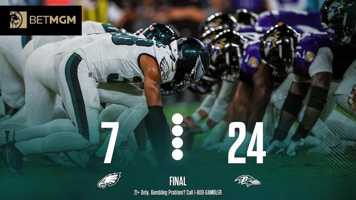 Final: Ravens 24, Eagles 7