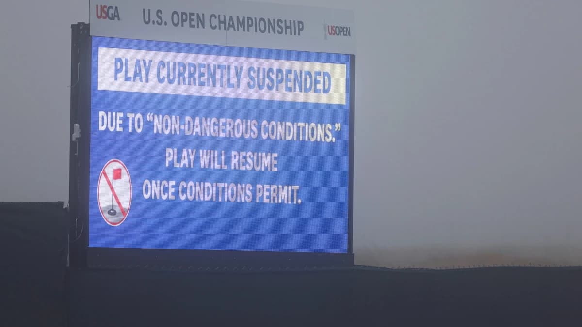 First-round play suspended at 126th U.S. Open because of heavy fog