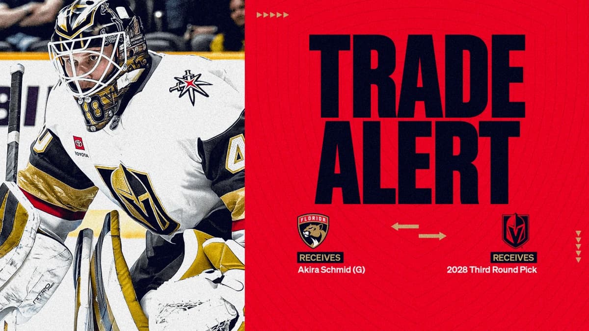 Florida Panthers Acquire Goaltender Akira Schmid