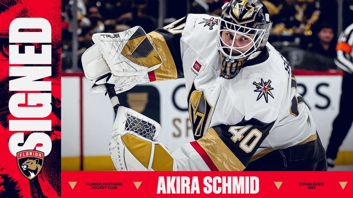 Florida Panthers Agree to Terms with Goaltender Akira Schmid on a Two-Year Contract