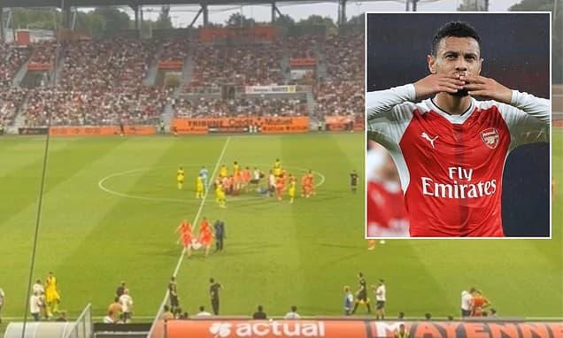 Former Arsenal star Francis Coquelin suffers 'suspected broken eye socket' as veteran is rushed to h