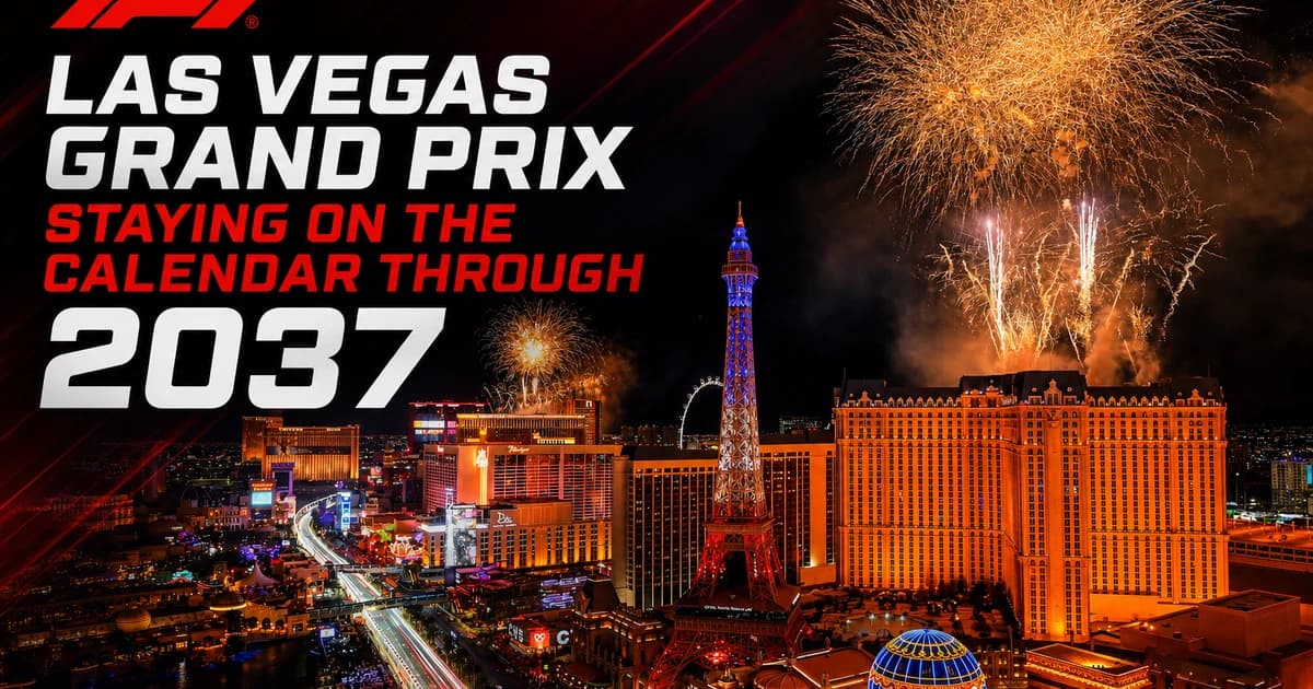 Formula 1 confirms Las Vegas Grand Prix will stay on the calendar with a multiyear deal