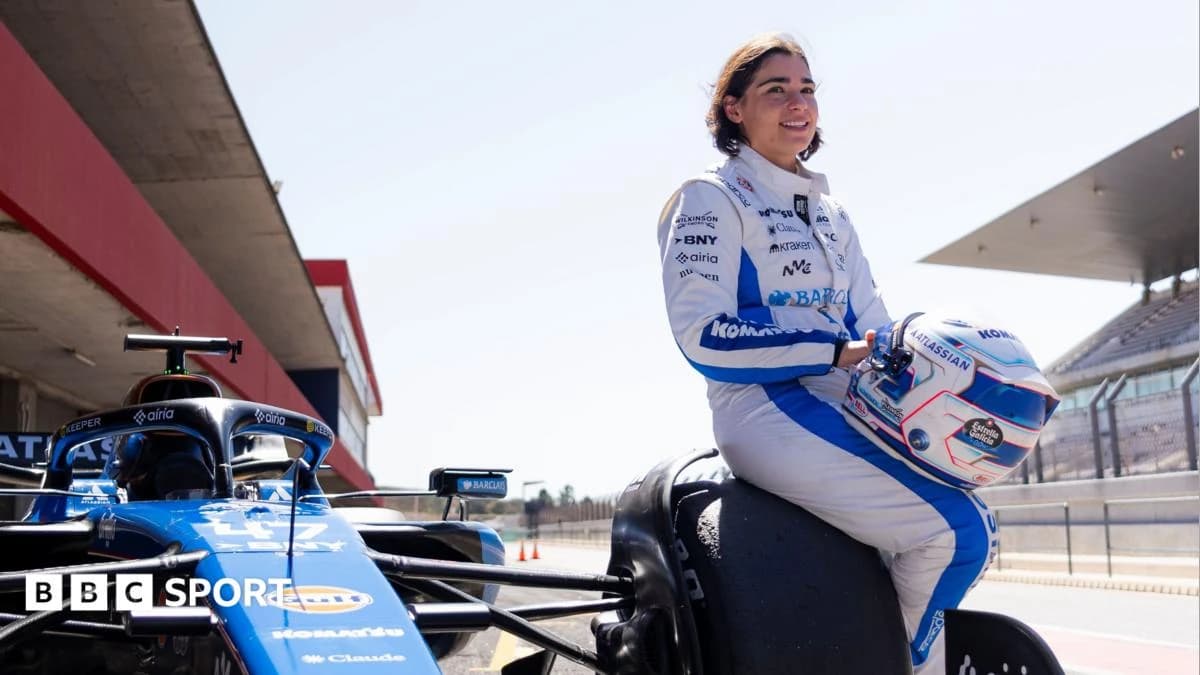 Formula 1: Jamie Chadwick says testing F1 car is 'highlight' of career