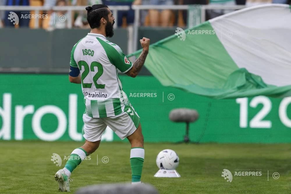 Fotbal: Betis Sevilla a revenit pe podium în La Liga după ce a învins-o pe Osasuna