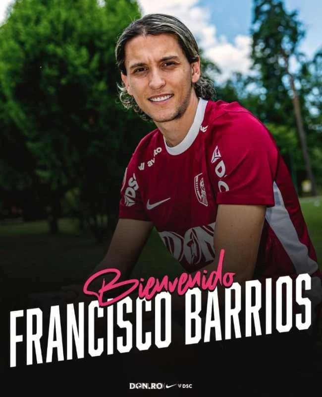 Fotbal: CFR Cluj l-a achiziționat pe mijlocașul uruguayan Francisco Barrios