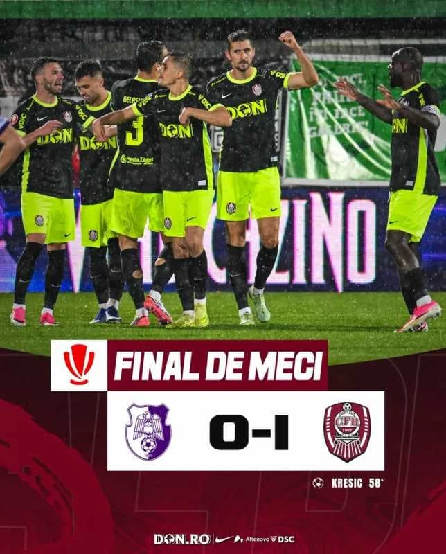 Fotbal: FC Argeș, învinsă acasă de CFR Cluj (0-1), în Superligă