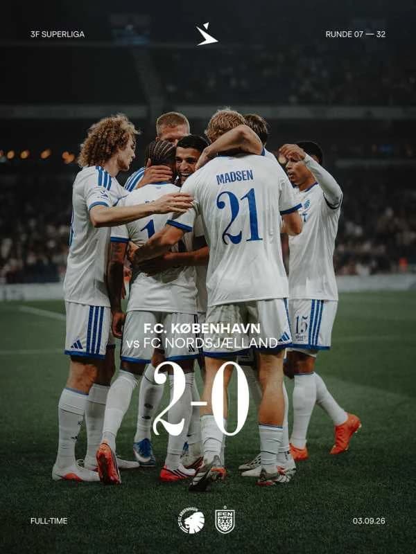 Fotbal: FC Copenhaga, noul lider al ligii daneze
