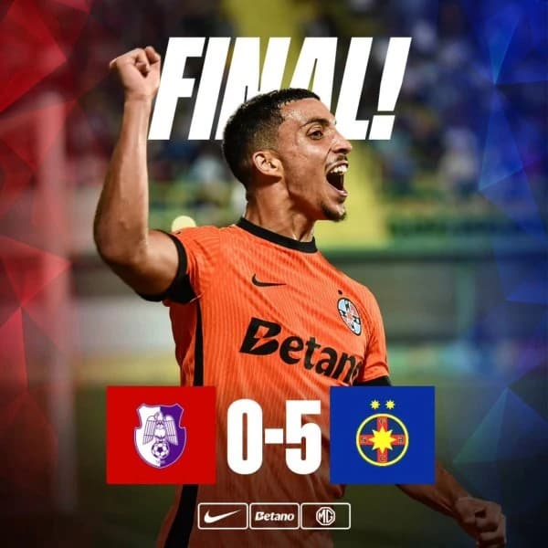 Fotbal: FCSB, victorie la scor, 5-0 cu FC Argeş, la startul grupelor Cupei României