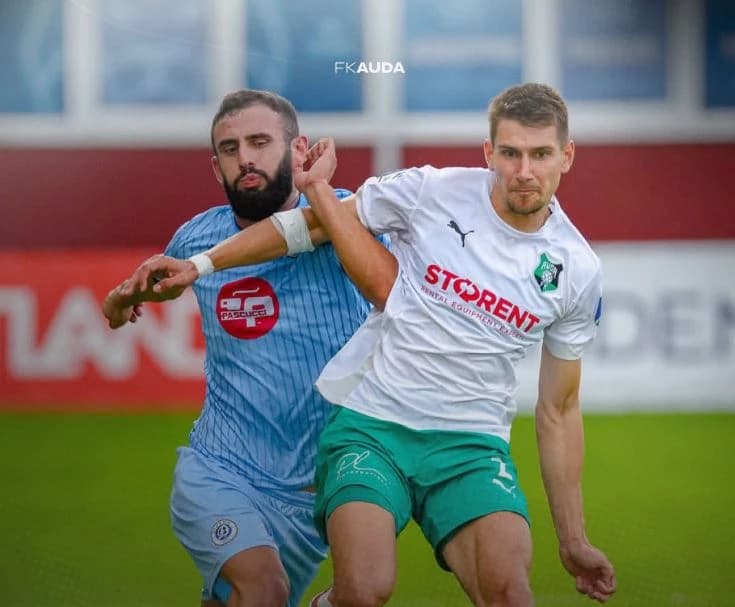 Fotbal: FK Auda, victorioasă în turul al treilea preliminar al Conference League