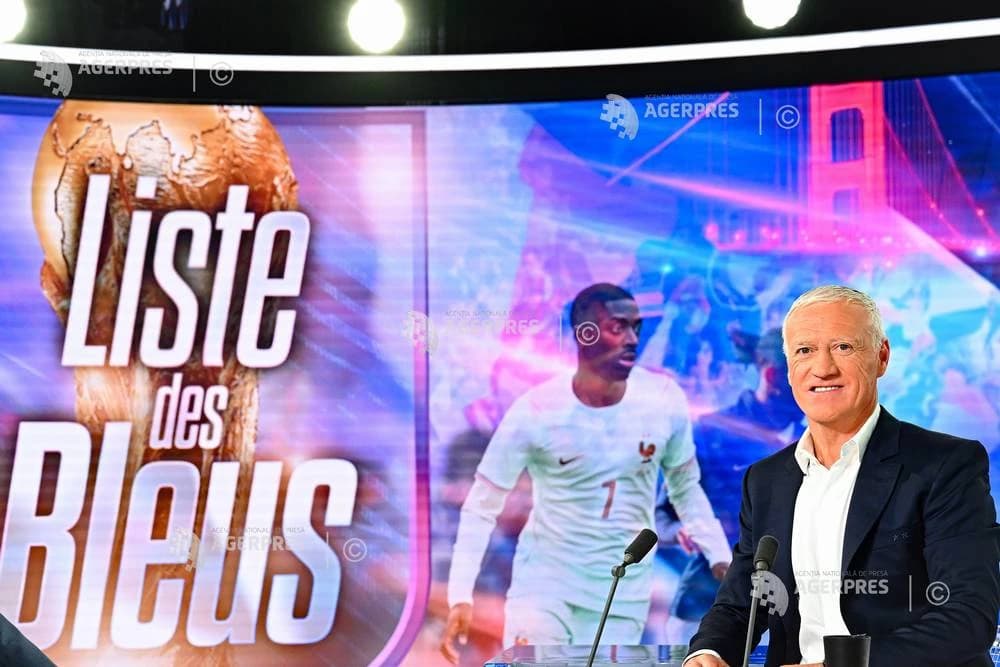 Fotbal: Franța a anunțat lotul de 26 de jucători pentru CM 2026, fără Chevalier, dar cu Risser, Lacr
