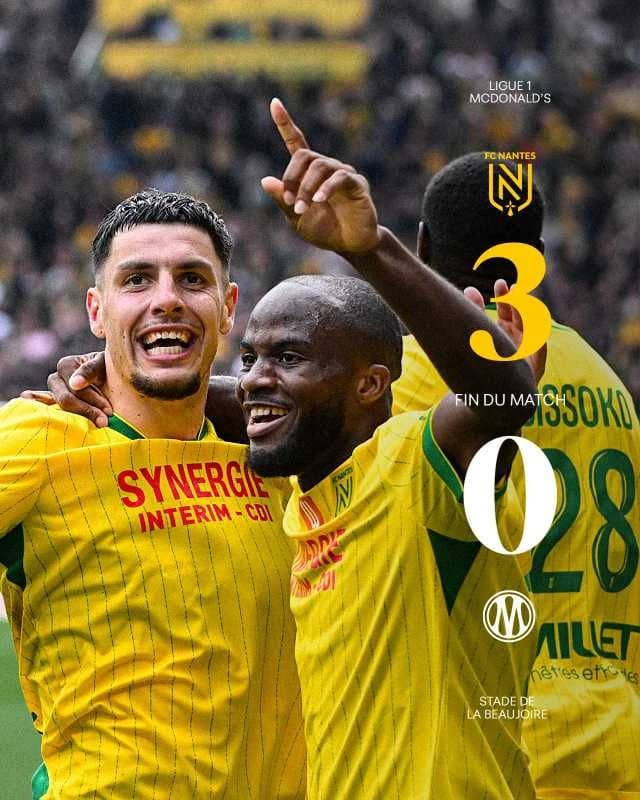 Fotbal: Olympique Marseille, învinsă fără drept de apel la Nantes (0-3), în Ligue 1