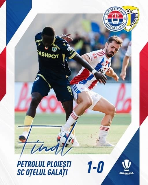Fotbal: Petrolul Ploiești - Oțelul Galați 1-0, în Superligă