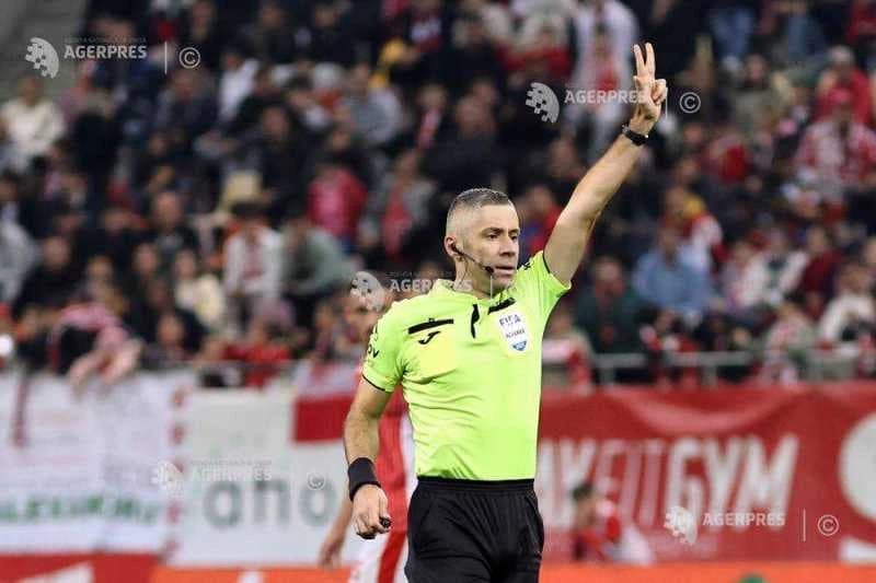 Fotbal: Radu Petrescu și Marian Barbu, delegați în play-off-ul Conference League
