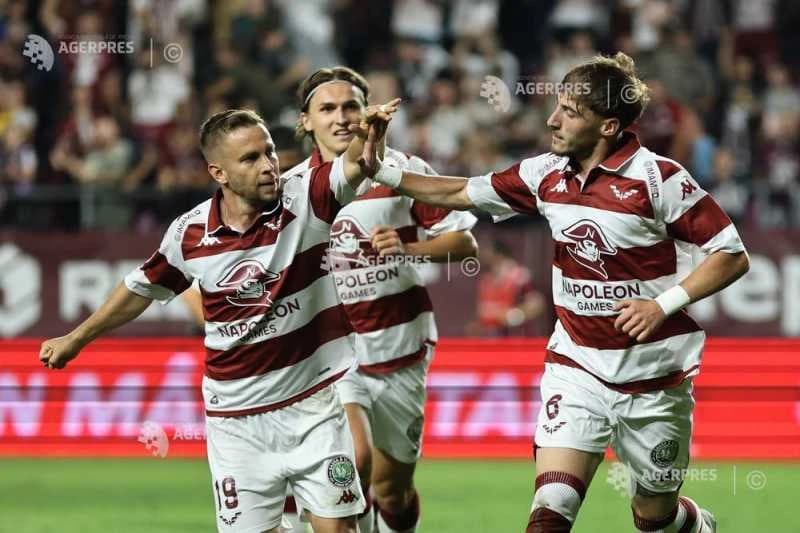 Fotbal: Rapid, la a cincea victorie consecutivă în Superligă, 2-0 cu Corvinul