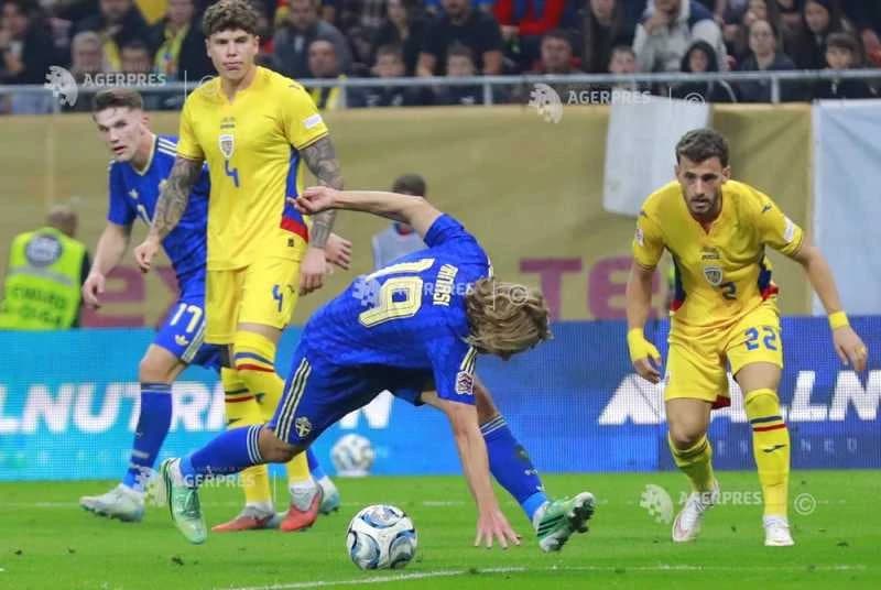 Fotbal: România a pierdut din nou în Liga Națiunilor, 0-1 cu Suedia la București