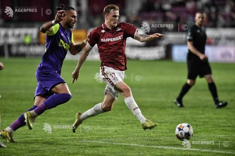 Fotbal: Universitatea Cluj a învins-o pe Rapid (1-0) și rămâne în cursa pentru titlu