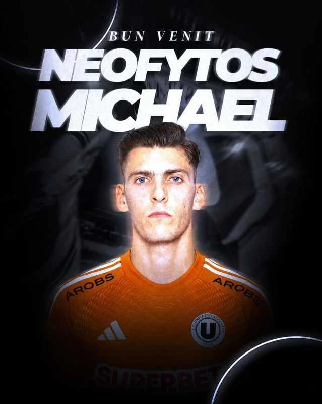 Fotbal: Universitatea Cluj l-a transferat pe portarul cipriot Neofytos Michael