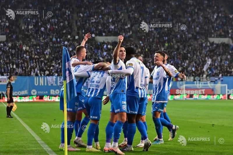 Fotbal: Universitatea Craiova, cu un pas în turul al doilea preliminar al Ligii Campionilor, după 4-